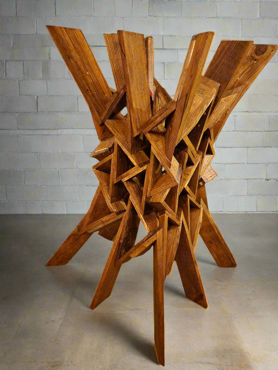 Tall Geometric Accent Table Base