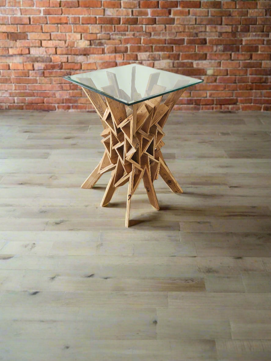 Tall Geometric Accent Table Base