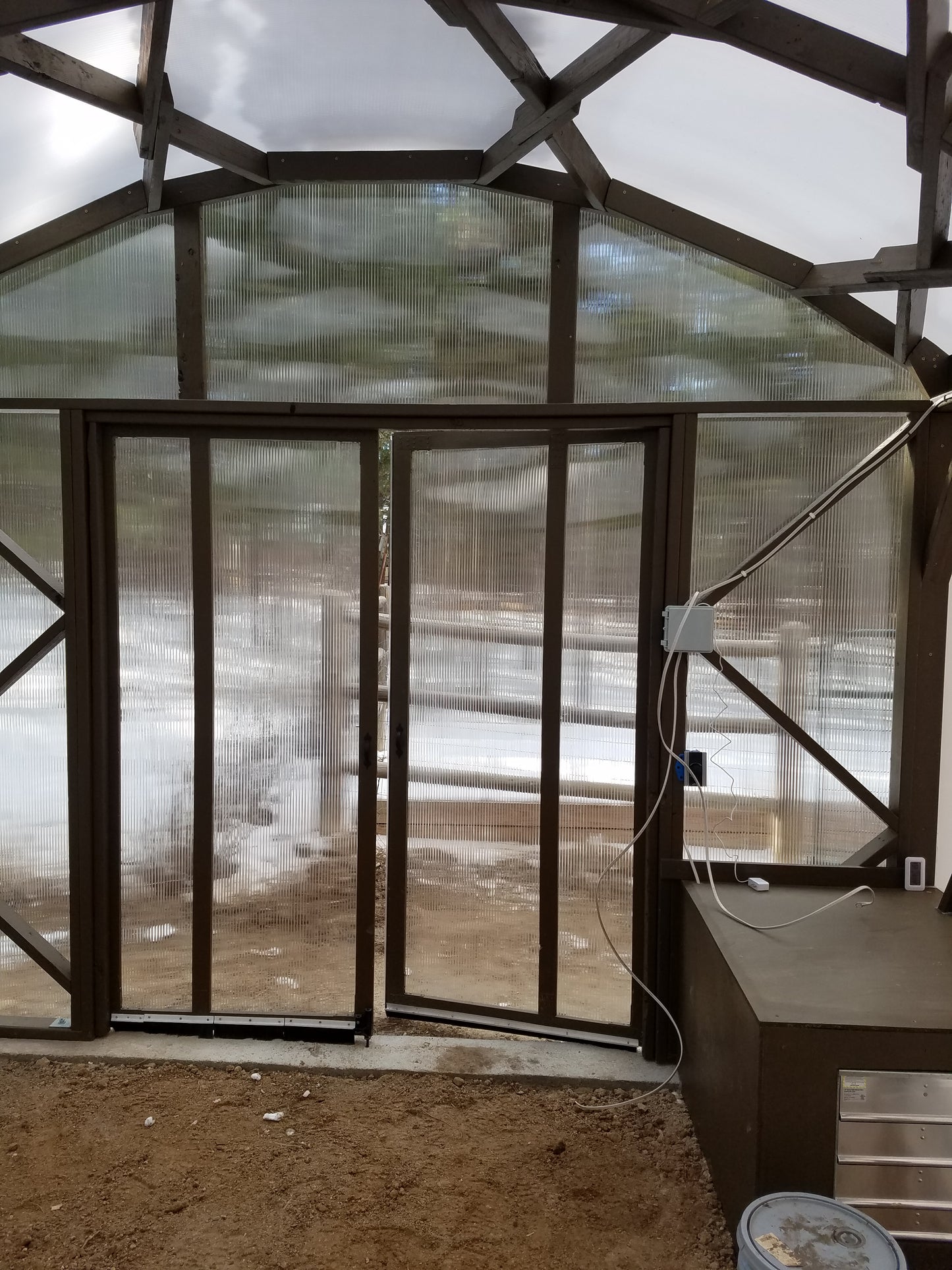 Barrel Vault Wooden Greenhouses